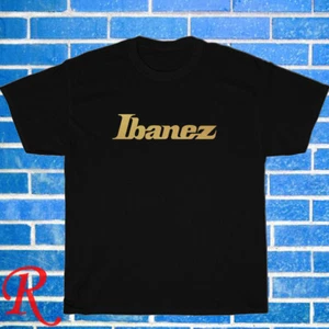 Neu Ibanez Gitarrenlogo schwarz/grau/marineblau/weiß Größe S-5XL Unisex T-Shirt - Bild 1 von 8