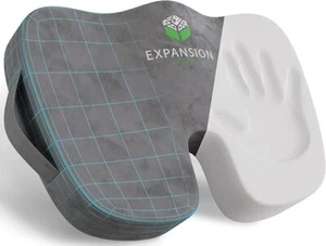 Memory Foam Seat Cushion Office Chair Car Seat Pad Coccyx Tailbone Pain Relief - Picture 1 of 7