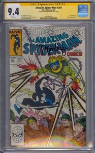 AMAZING SPIDER-MAN #299 CGC 9.4 SS SIGNED MCFARLANE VENOM CAMEO WHITE PAGES - Picture 1 of 2