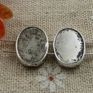 Free Ship 140 pcs tibetan silver oval frame spacers 16x12mm L-988 - Picture 1 of 4
