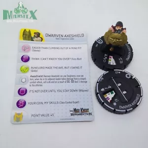 Heroclix Mage Knight: Resurrection set Escudo de Hacha Enano #002 ¡Figura común con tarjeta! - Imagen 1 de 1