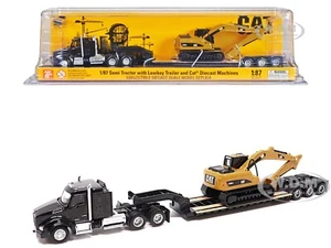 KENWORTH T880 TANDEM TRACTOR & 320D L EXCAVATOR 1/87 BY DIECAST MASTERS 84420 - Picture 1 of 6