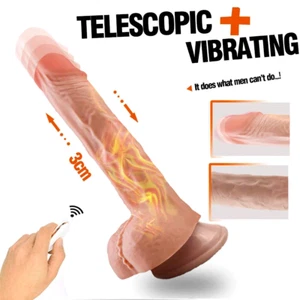 Realistic Dildo7" Inch Automatic Womens G Spot Heating Strong Suction Cup Toy - Picture 1 of 3
