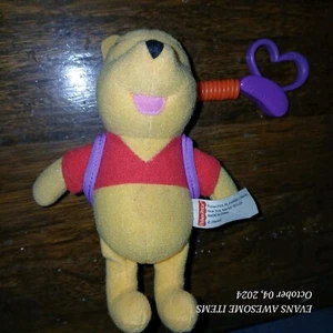 Winne the Pooh Yellow Purple Clip Ons Plushie - Needs Batteries - Picture 1 of 6