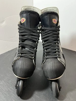 Vintage 90s NHL Bauer Men's 10 D Distressed 1 Off Ice Hockey Skates Inline Blade - Image 1 of 4