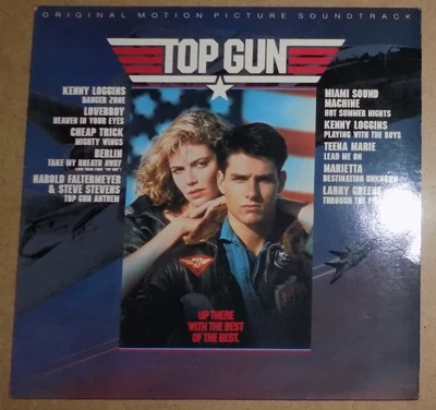 TOP GUN  MOTION PICTURE SOUNDTRACK  Vinyl Records  (AS IS) Foto 1 de 2