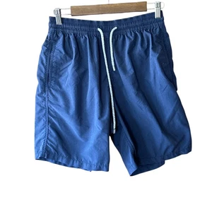 Pantalones Cortos de Natación Vilebrequin Para Hombre Talla Grande Azul Cordón Forrado Cintura 27-28 - Imagen 1 de 7