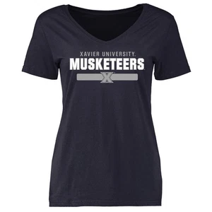 Damen T-Shirt Navy Xavier Musketeers Team Strong - Bild 1 von 2