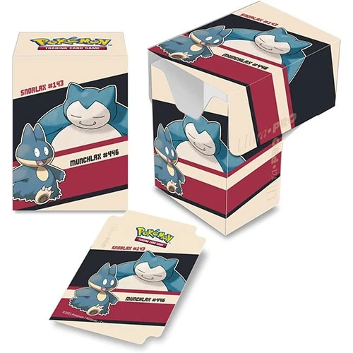 Pokemon Card Supplies - Ultra Pro Deck Box - SNORLAX & MUNCHLAX - New - Image 1 of 1