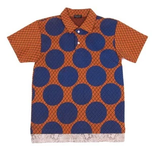 COMME des GARCONS HOMME PLUS Switching Dot Polo Shirt Size S-M(K-158687) - Picture 1 of 12