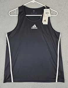 Adidas Men’s Tank Top Black Aeroready Dri Fit Material Size MEDIUM - Picture 1 of 9