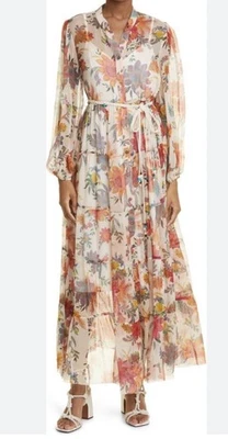 Zimmerman Ginger Floral Silk Dress Size 0 READ - Image 1 of 4