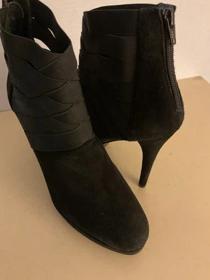Stuart Weitzman Mujer Negro Gamuza Plataforma Tacón Botas Talla 10 Euro 41 Foto 1 de 4