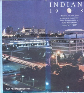 1986 Official Highway Road Map of Indiana Vintage - Picture 1 of 1