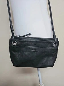 MARGOT NEW YORK Women's Crossbody Bag Black Color 100% Genuine Leather. - Picture 1 of 17