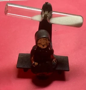 Antique Cast Iron Hour Glass Egg Timer Amish Farm Girl 2.5” - Picture 1 of 5