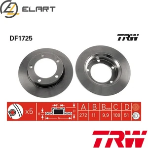 2x BRAKE DISC DF1725 FOR LADA NIVA/II/Closed/Off-Road/Vehicle NADESCHDA 1.7L - Picture 1 of 18