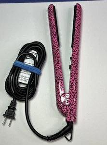 Plancha plancha de pelo Eva NYC Spectrum rosa estampado de leopardo 1" cerámica - Imagen 1 de 6