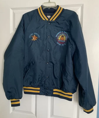 Vintage 90s Official Anheuser Busch Embroidered Windbreaker Jacket, XL - Image 1 of 4