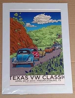Texas VW Classic Cardboard Poster Print by Tim Doyle April 20-21  2013  - Image 1 of 4