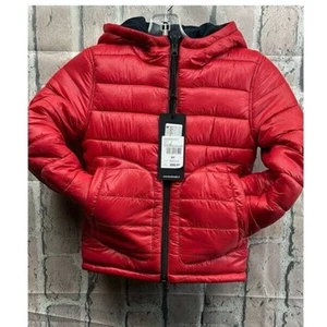 Bomboogie Boys Winter Reversible Quilted Padded Hooded Down Jacket Size 6Y - Picture 1 of 8