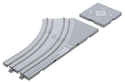 KATO N gauge Unitram curved track plate intersection, left Railway model supplie - Image 1 of 2