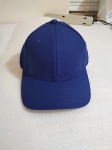 Cappello da baseball berretto modello Pro di Pacific Headwear taglia aderente 6 3/4 blu tinta unita - Foto 1 di 7