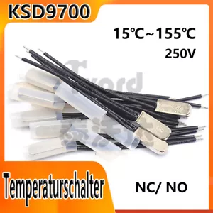KSD9700 Interruttore di temperatura 15°C~155°C termostato in metallo interruttore di protezione termica NO/NC - Foto 1 di 6