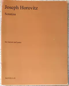 HOROVITZ " SONATINA FOR CLARINET AND PIANO " 1982 PB VG+ W/ CLARINET PART - Picture 1 of 1