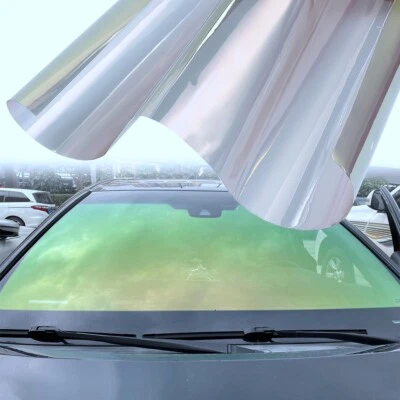 58%VLT 0.5x3M Chameleon Gold to Green Car Front Window Tinting Sun Shade Film - Image 1 of 4