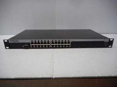 Enterasys V-Series 24 Port Ethernet Matrix Switch Model V2H124-24 + Power Supply - Image 1 of 4
