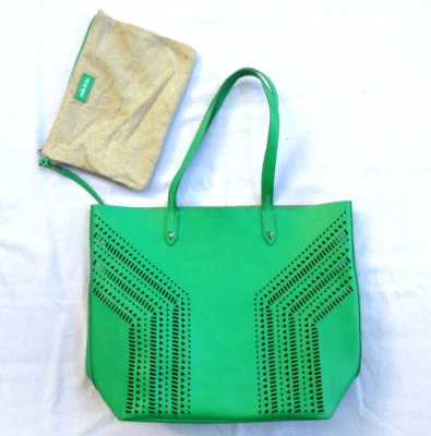 Stella & Dot Fillmore Purse Bag Kelly Green Tote Shoulder Zipper Pouch Nice! - Image 1 of 4
