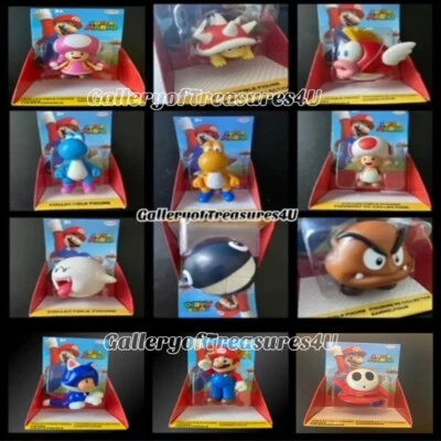 超级马里奥 2.5 英寸红色害羞的家伙链 Chomp Spiny 红色蟾蜍猫温迪蟾蜍拉里 — 第 1/4 张图片