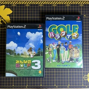 Lot 2 PS2 Sony Playstation 2 Golf Paradise Everybody’s Golf 3 Japanese Japan CIB - Picture 1 of 5