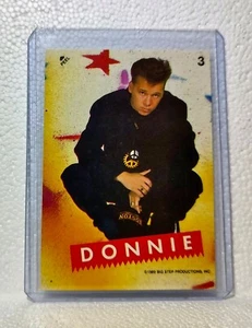 Donnie 1989 New Kids on the Block #3 Sticker Trading Card - Picture 1 of 2