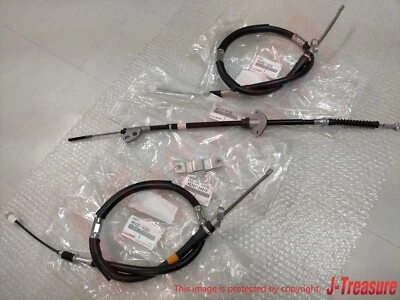 Conjunto de cables de freno de estacionamiento genuinos TOYOTA SUPRA JZA80 FR & RH & LH y juego ecualizador Foto 1 de 4
