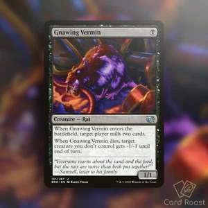 MTG Magic Gnawing Vermin 101/287 The Brothers' War BRO - Picture 1 of 1