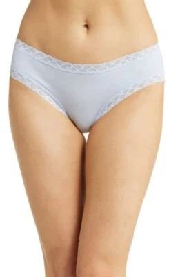 NATORI 156058 BLISS GIRL COTTON PANTY BLUE MIST BLUE SIZE  XXL NWT - Image 1 of 4