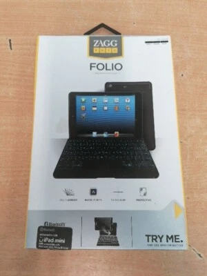 ZAGGkeys Quick Snap Magnetic Keyboard Cover for Apple iPad Mini 1 - Boxed *See D - Image 1 of 4