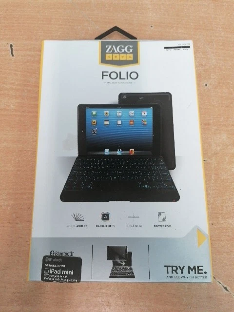 ZAGGkeys Quick Snap Magnetic Keyboard Cover for Apple iPad Mini 1 - Boxed *See D - Image 1 of 4