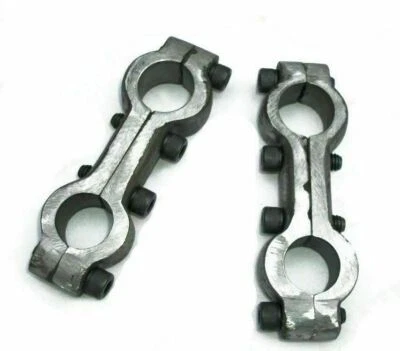  Norton 16H ES2 Model Springer Girder Fork Handlebar Clamps 7/8 Inch - Изображение 1 из 3