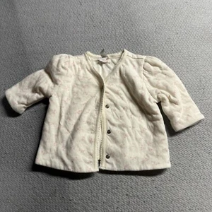 BabyGap Pink White Ditsy Floral Cardigan Jacket with Pink Floral Pattern 3-6M - Picture 1 of 5