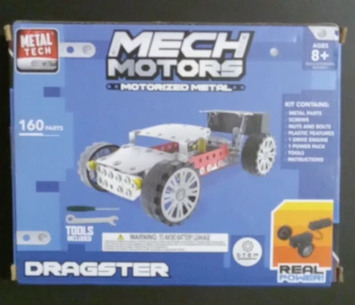 Metal Tech Mech Motors Dragster Work Shop Motorized & Mechanized 138 PC Age 8+ - Image 1 of 2