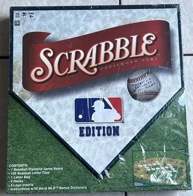Hasbro MLB Baseball Scrabble Crossword Game, 2007 Edition  Factory Sealed!  NEW! - Image 1 of 4
