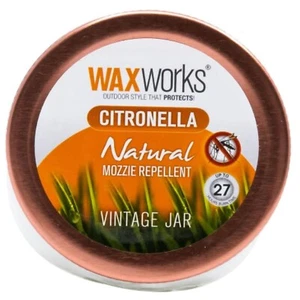Citronella Candle in Glass Jar - 27 Hour Burn Time Mosquito Repellant Candle Ind - Picture 1 of 6