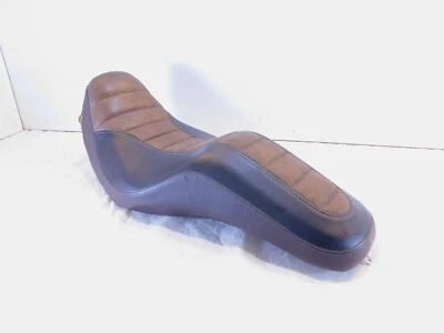 Harley-Davidson Dyna Low Rider 2006-2013 negro y tostado asiento del conductor del pasajero Foto 1 de 4