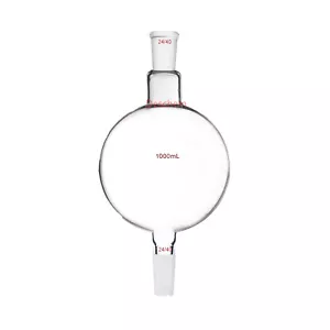 1000ml 24/40 Chromatography Reservoir Glass Flask 1L Chemistry Biomass Bottle - Picture 1 of 5