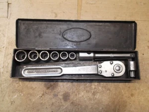 Vintage Britool Hex Drive Socket Set. D/Hex Sockets. A/F Sizes. in V/G/C in Case - Picture 1 of 23