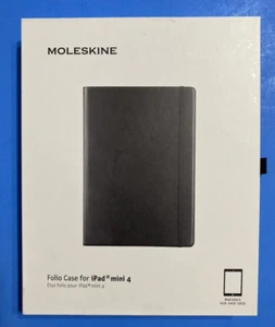 NEW Moleskine Black Folio Case for iPad Mini 4 - Picture 1 of 7