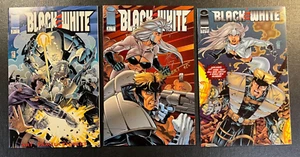 Black and White 1 2 3 SIGNED SET Art THIBERT with COA Image Comics ONLY 500 - Picture 1 of 10